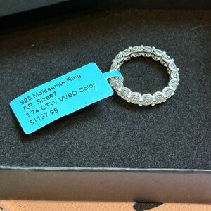 Moissanite Eternity Band 4ctw - size 7